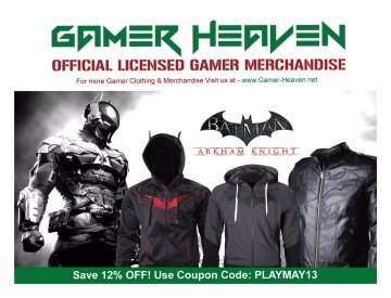 Gamer Heaven Official Licensed Gamer Clothing: Batman Arkham Knight (May 2015) (UK)