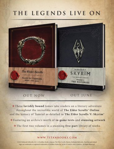 Elder Scrolls Online: Tales of Tamriel Book 1, Elder Scrolls V: Skyrim - Vol.1 The Histories (April 2015) (UK)