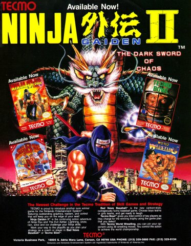 Ninja Gaiden II, Ninja Gaiden (July 1990)