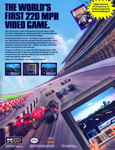 Al Unser Jr.'s Turbo Racing (July 1990)