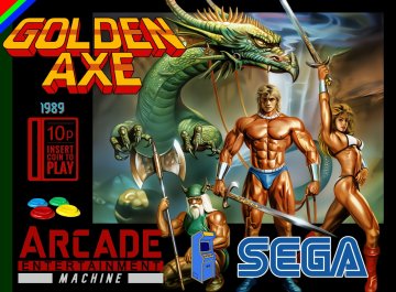 Golden Axe 1 arcade 1989 box art