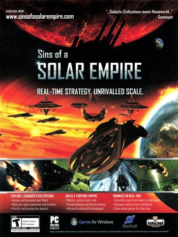 Sins of a Solar Empire (April 2008)