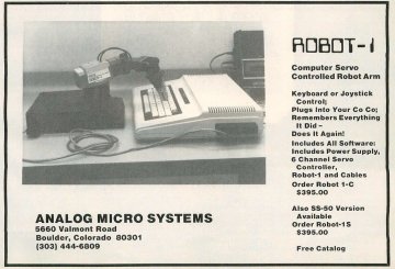 Analog Micro Systems Robot-1 (February 1984)