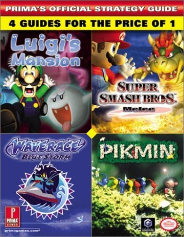 Luigi's Mansion, Super Smash Bros Melee, Wave Race: Blue Storm and Pikmin