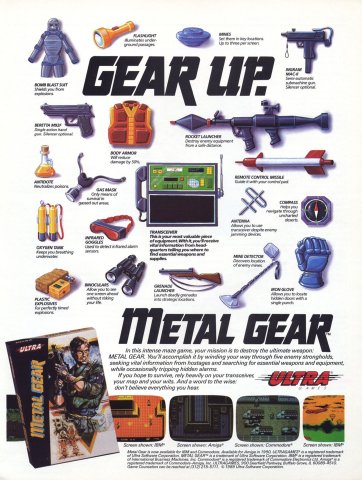 Metal Gear (October 1989)