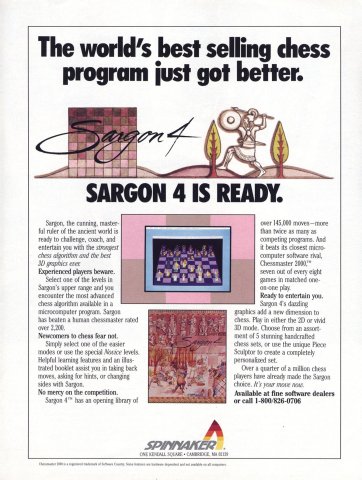 Sargon 4 (October 1988)