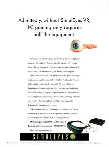 SimulEyes VR (June 1996)