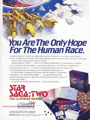 Star Saga: Two - The Clathran Menace (October 1989)