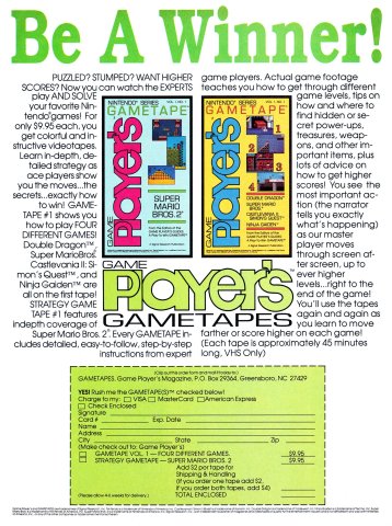 Game Player's Game Tapes (June 1989)